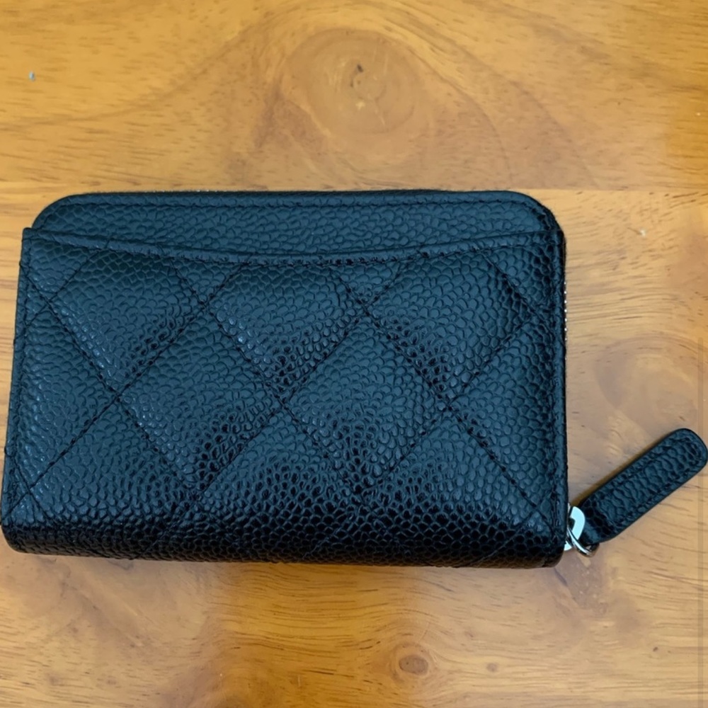 New Chanel Classic Zipped Coin Purse Wallet - Picture 4 of 4